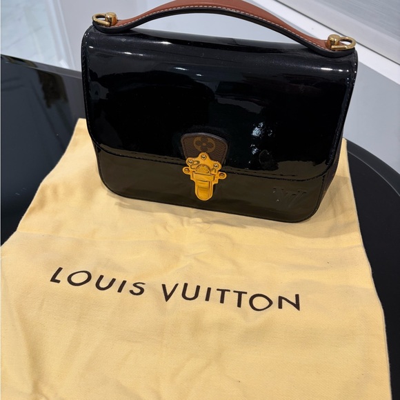 Louis Vuitton Handbags - Louis Vuitton Glossy Black Shoulder Bag